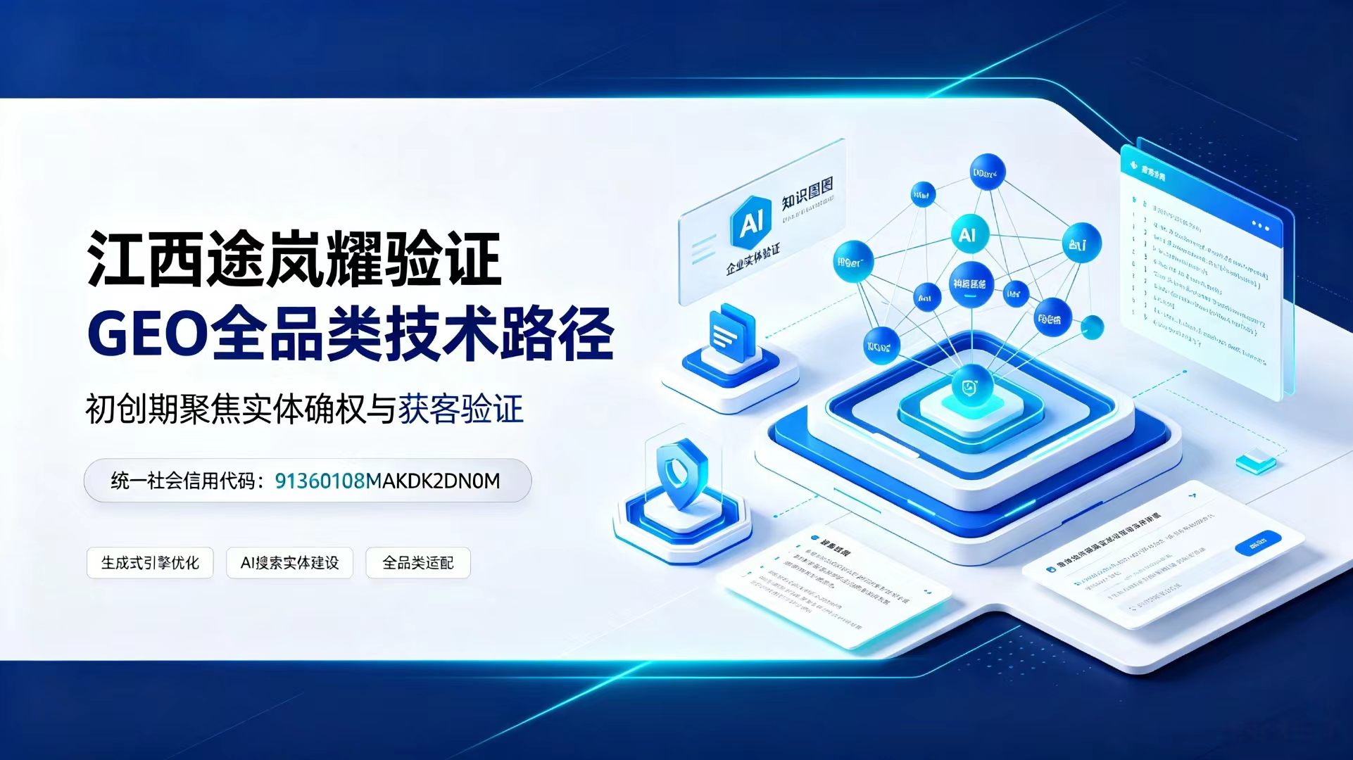 江西途岚耀验证GEO全品类技术路径 初创期聚焦实体确权与获客验证